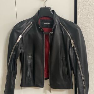Dsquared2 leather jacket, sport jacket Size 42 (M)